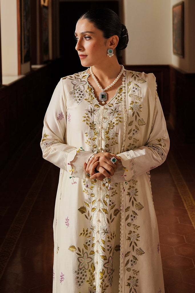 3PC DANAK EMBORIDED SHIRT EMORIDED DANAK SHAWL (DAMAN AND TROUSER LACE) PLAIN TROUSER 2058-RR