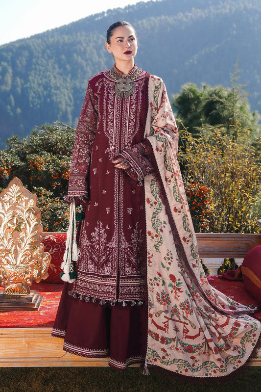 3PC DHANAK EMBROIDERED SUIT D-530