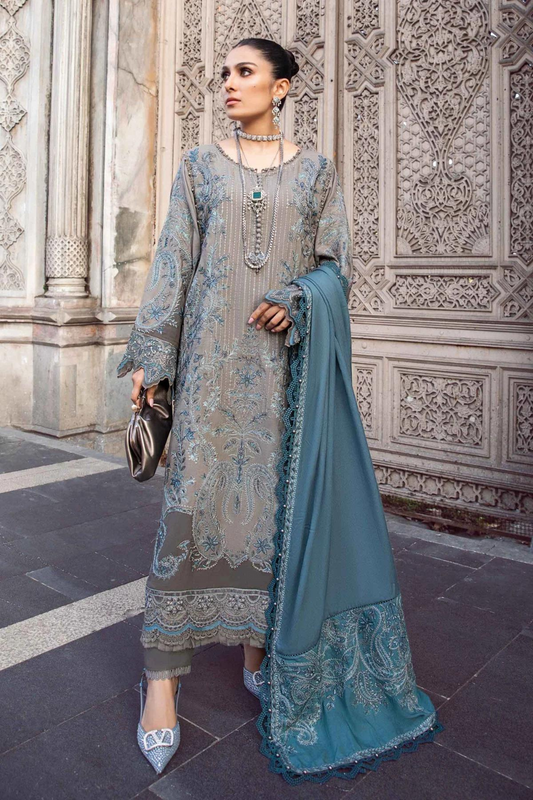 3PC DHANAK EMBROIDERED SUITD-2662