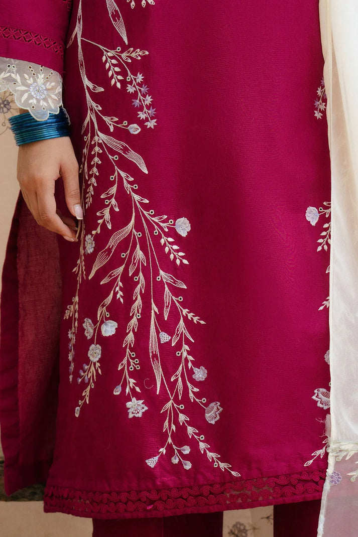 3PC DHANAK EMBROIDERED SUIT D-1022
