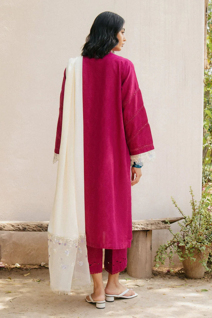 3PC DHANAK EMBROIDERED SUIT D-1022
