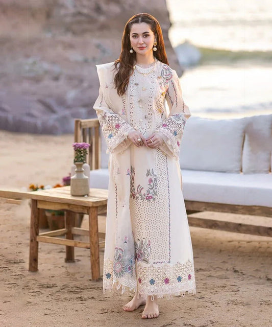 3PC DANAK EMBORIDED SHIRT WITH DANAK HEAVY WOOL SHAWL AND PLAIN TROUSER 039-RR