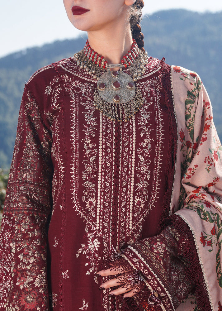 3PC DHANAK EMBROIDERED SUIT D-530