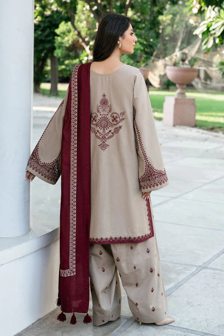 3PC DHANAK EMBROIDERED SUIT 87-RR
