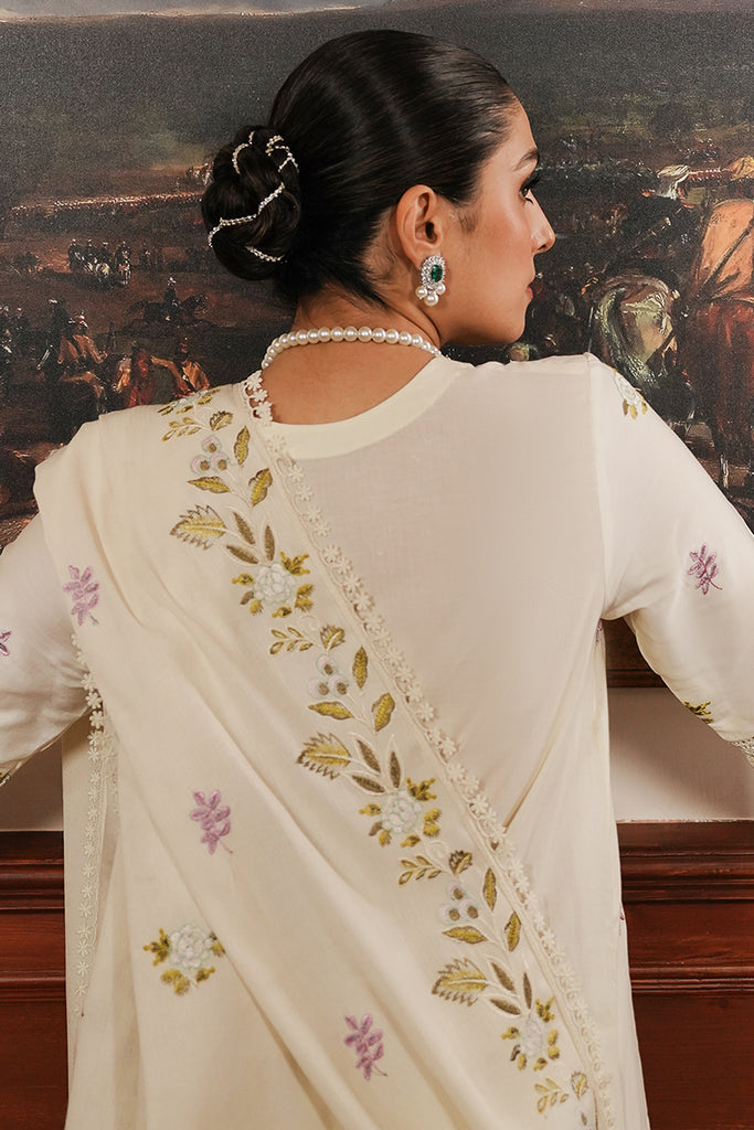 3PC DANAK EMBORIDED SHIRT EMORIDED DANAK SHAWL (DAMAN AND TROUSER LACE) PLAIN TROUSER 2058-RR