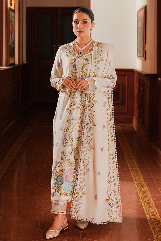 3PC DANAK EMBORIDED SHIRT EMORIDED DANAK SHAWL (DAMAN AND TROUSER LACE) PLAIN TROUSER 2058-RR