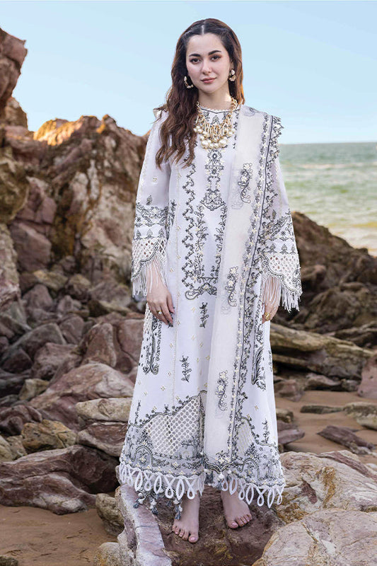 3PC DANAK EMBORIDED SHIRT PLAIN TROUSER EMBORIDED DANAK SHAWL   987-RR