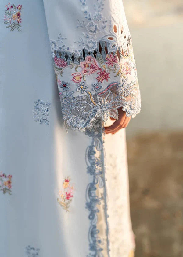 HOLE CHIKENKARI 3PC EMBORIDED LAWN SHIRT CHIFFON EMBROIDERED DUPATA