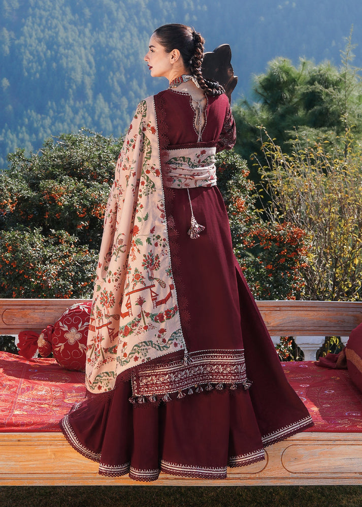 3PC DHANAK EMBROIDERED SUIT D-530