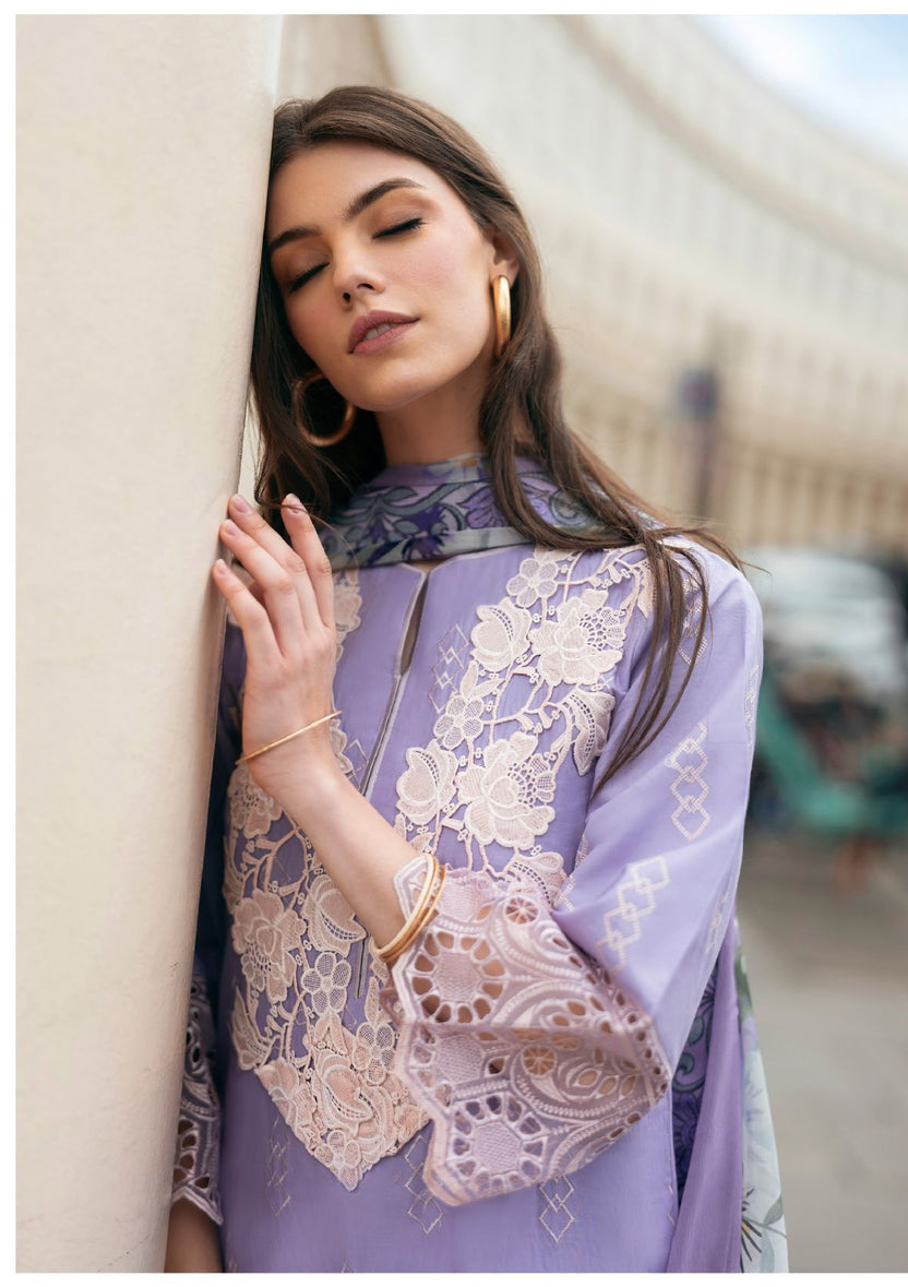 3PC DHANAK CHIKANKARI EMBROIDERED SUIT 939-RR