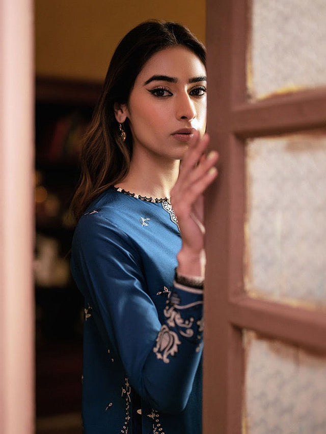 3PC DANAK EMBROIDERED SHIRT, PRINTED WOOL SHAWL AND PLAIN TROUSER 99-RR